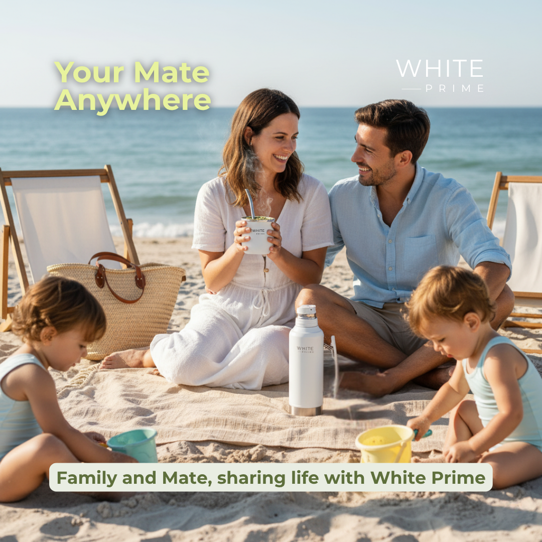 Bombilla de acero inoxidable con resorte para Yerba Mate | WHITE Prime