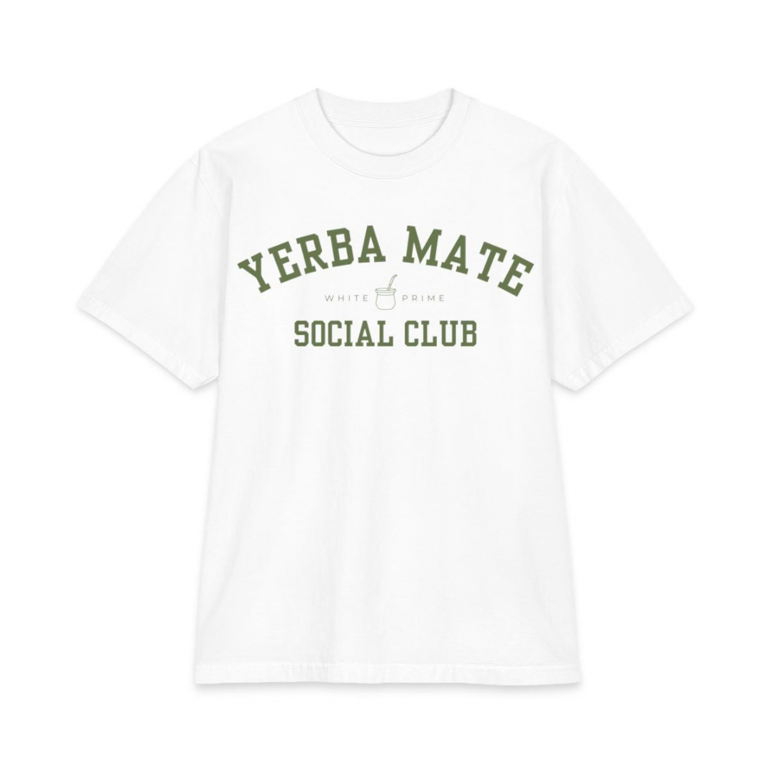 WHITE PRIME Yerba Mate Social Club T-Shirt