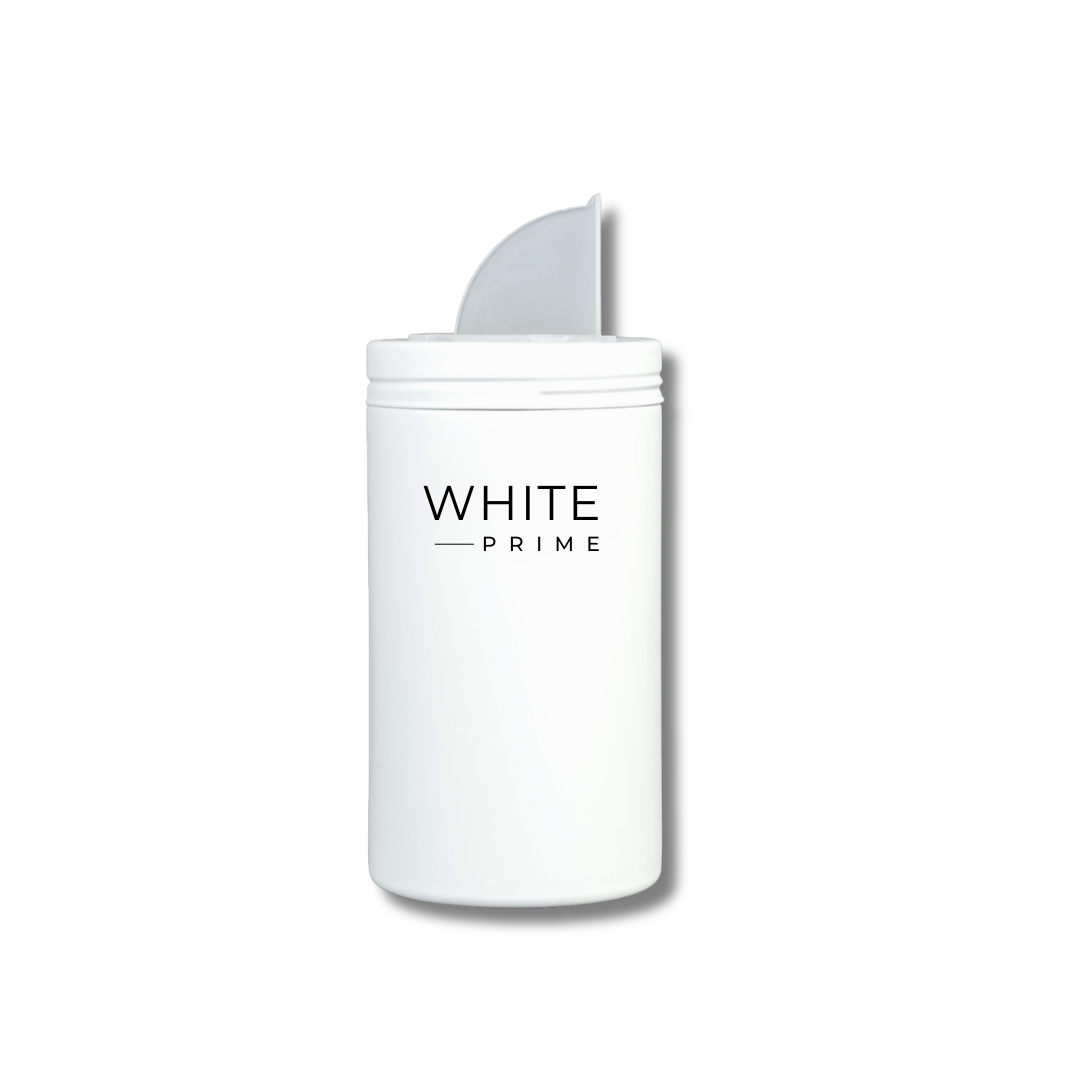 Contenedor de acero inoxidable 16 oz para Yerba Mate, té o café con pico vertedor| Yerbera | WHITE Prime