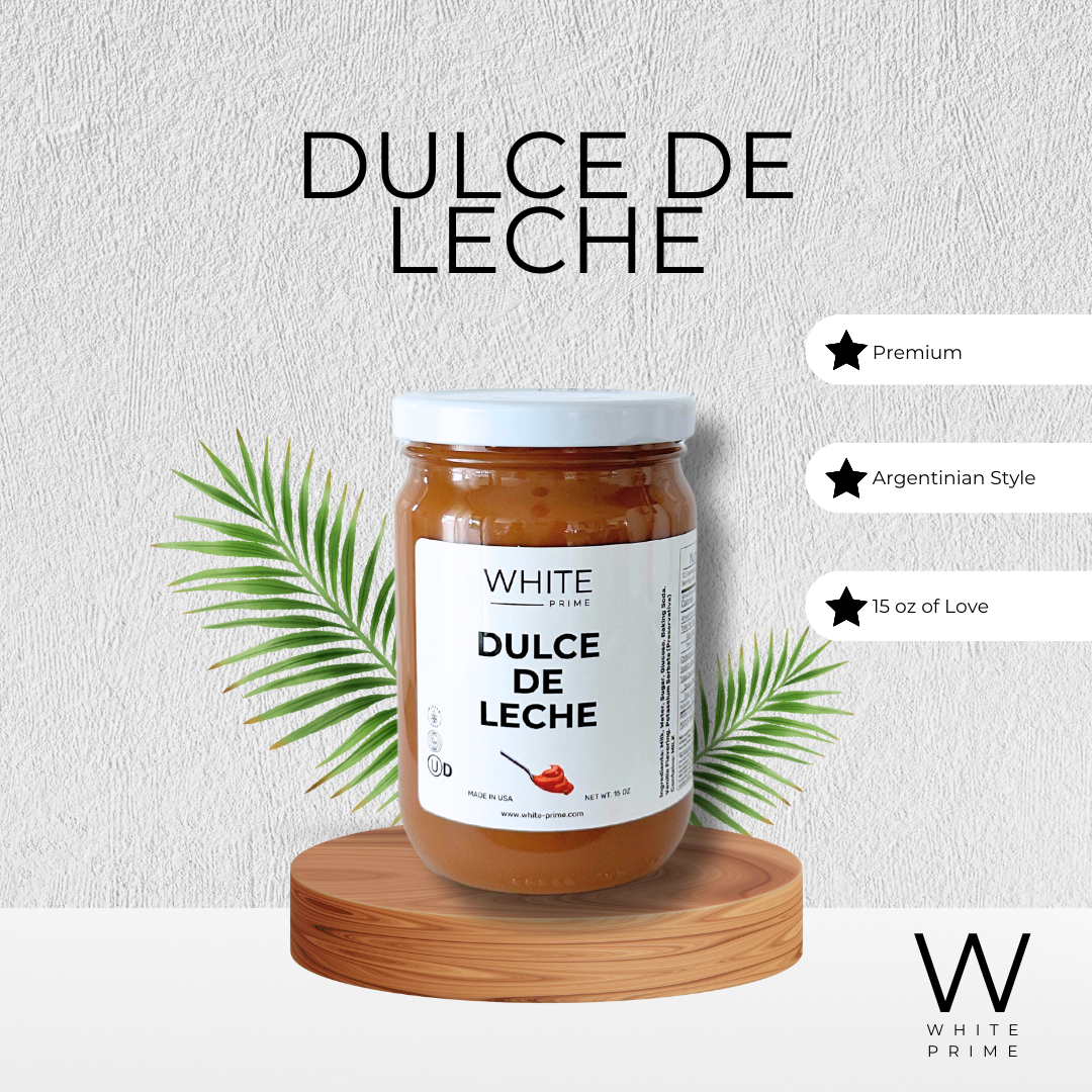 15 oz de dulce de leche | Leche con caramelo estilo argentino | WHITE Prime