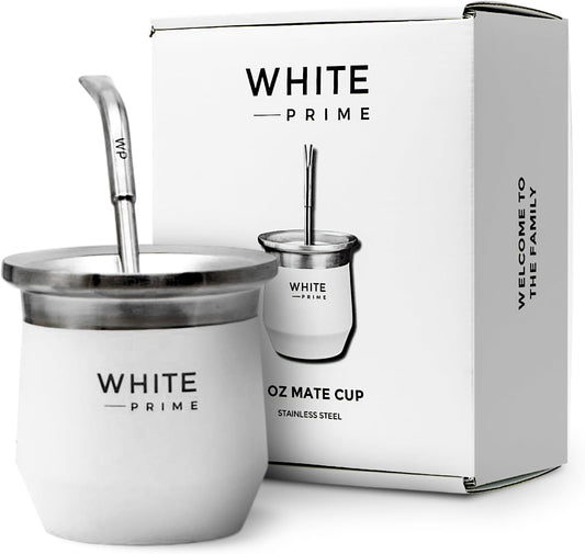 Mate de acero inoxidable de doble pared | Mate de calabaza de 6 oz | BLANCO Prime