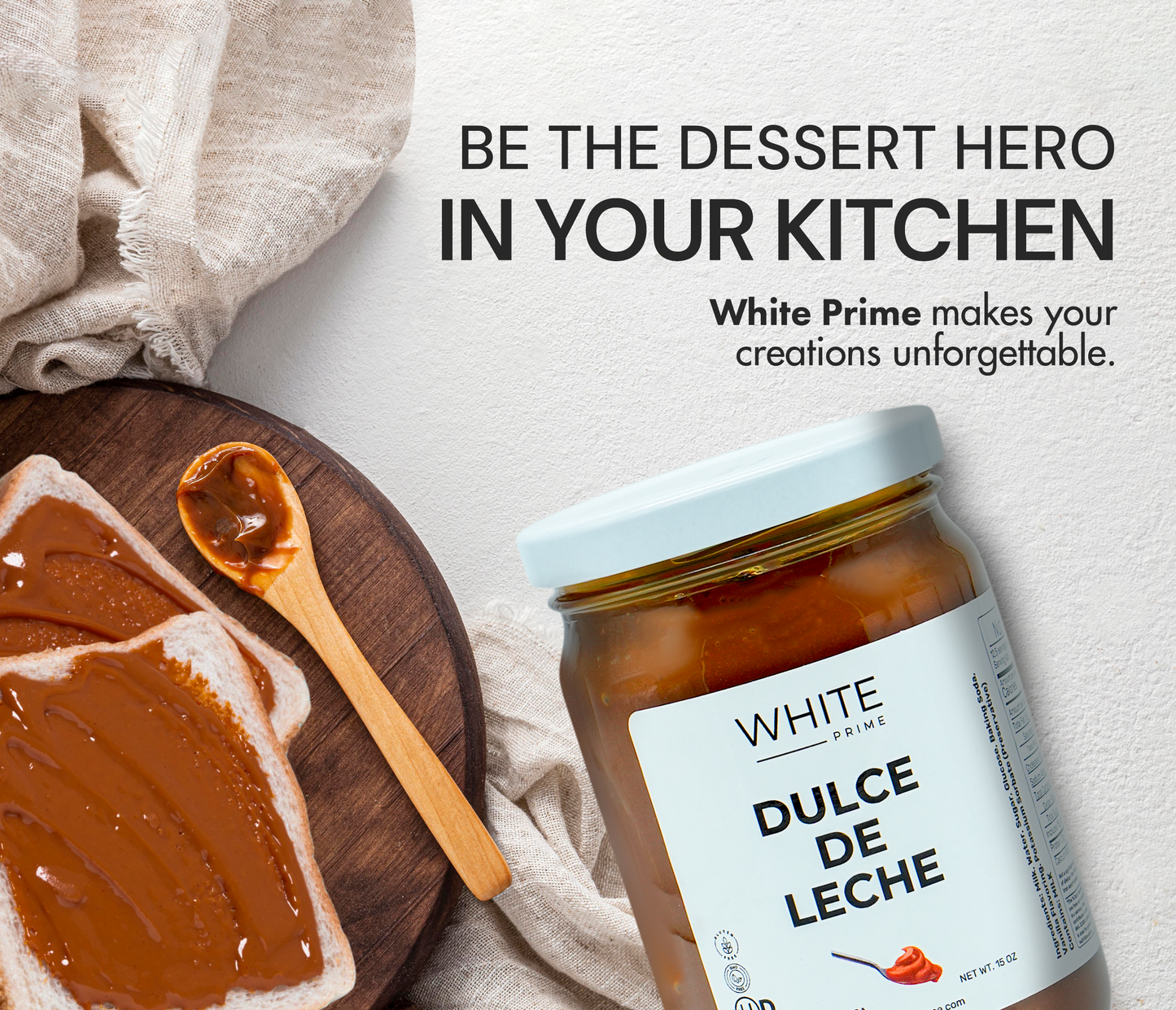 Dulce de Leche | Argentinian Style Caramel Milk | Gluten Free | WHITE Prime